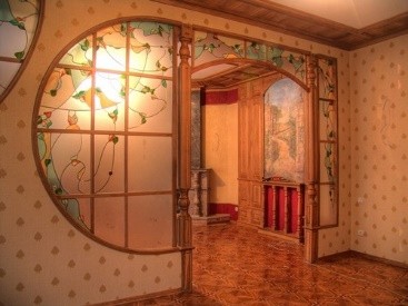 Как вставить стекло в гипсокартонную перегородку? фото 1